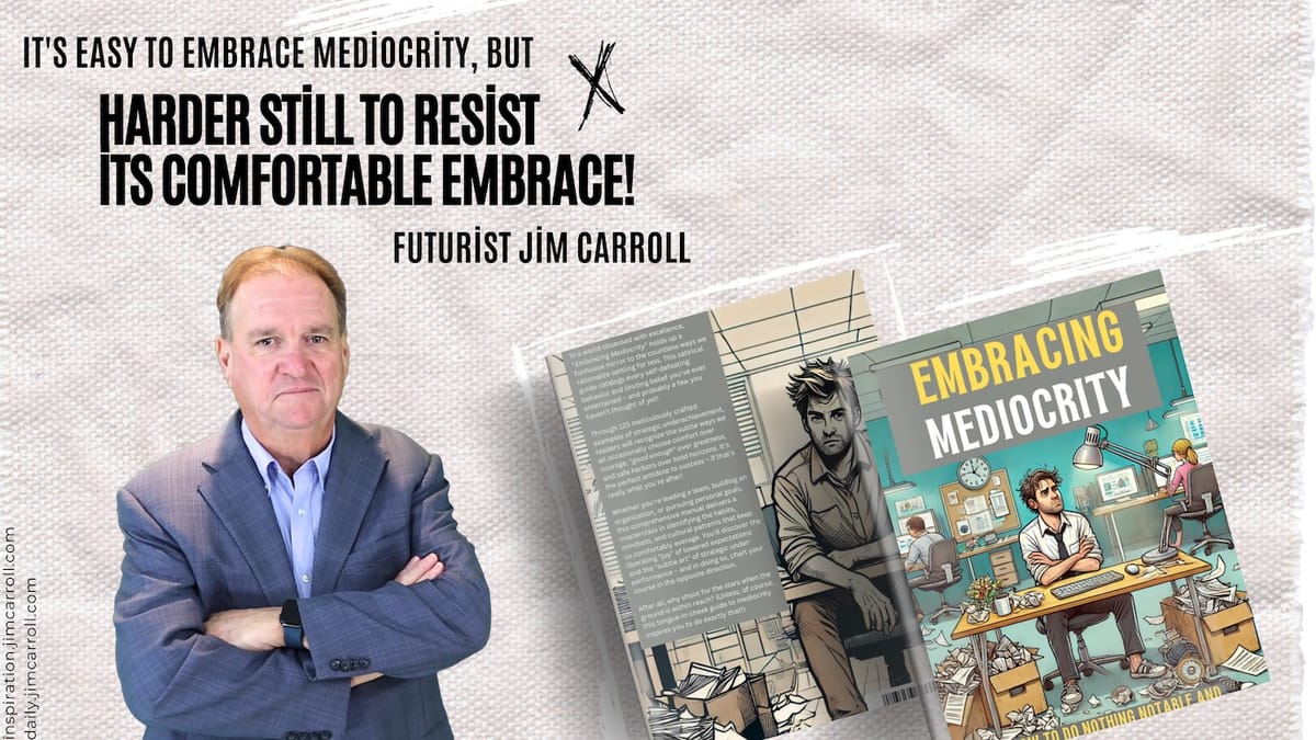 Embracing Mediocrity - Book Update