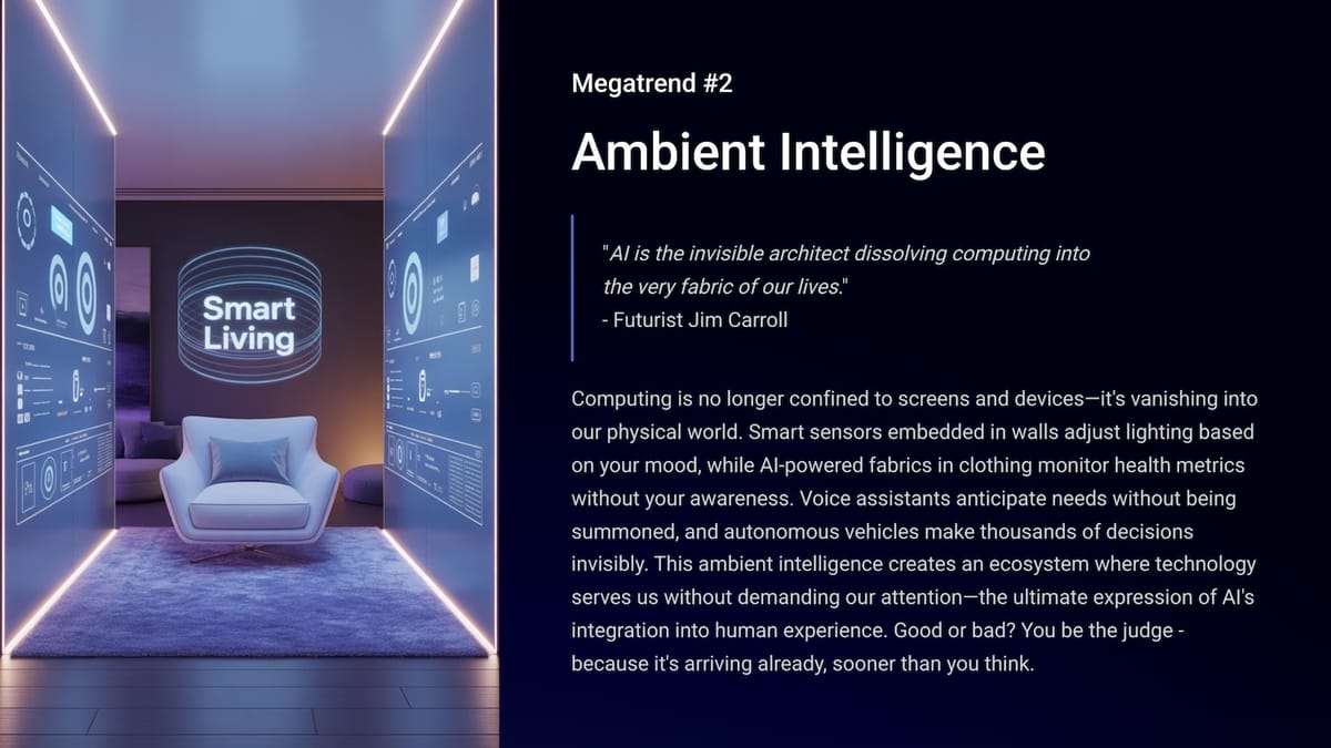 Megatrend #2 - Ambient Intelligence & Hyperconnectivity