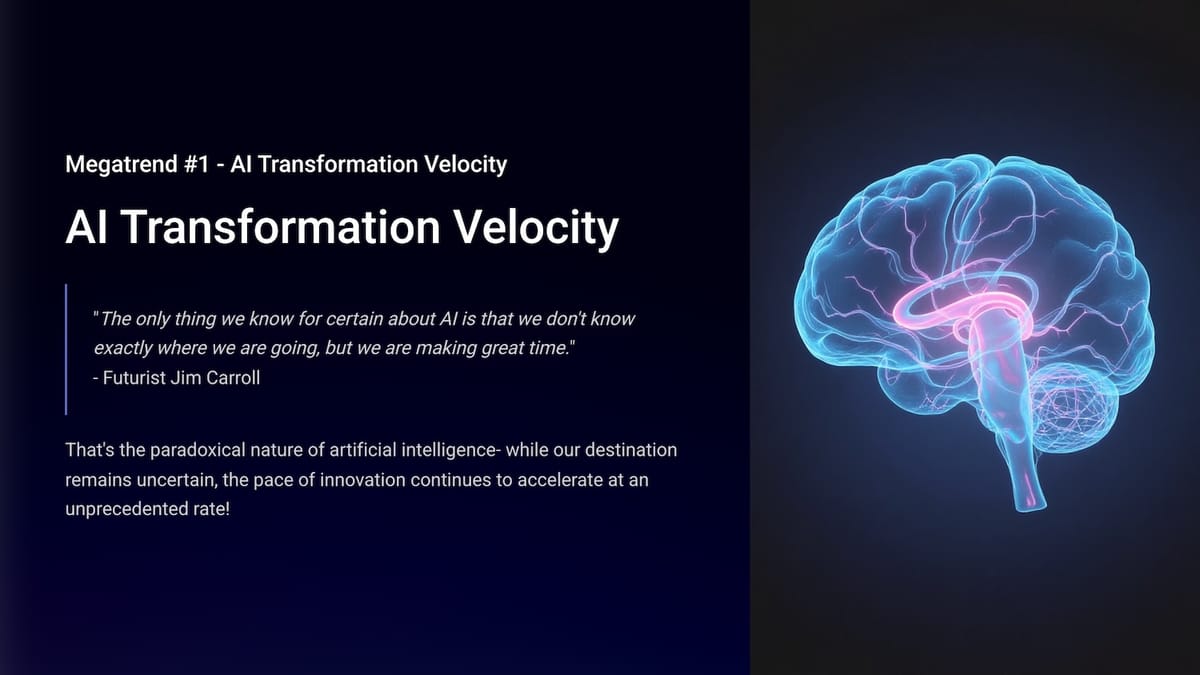 30 Megatrends - #1 Accelerating AI