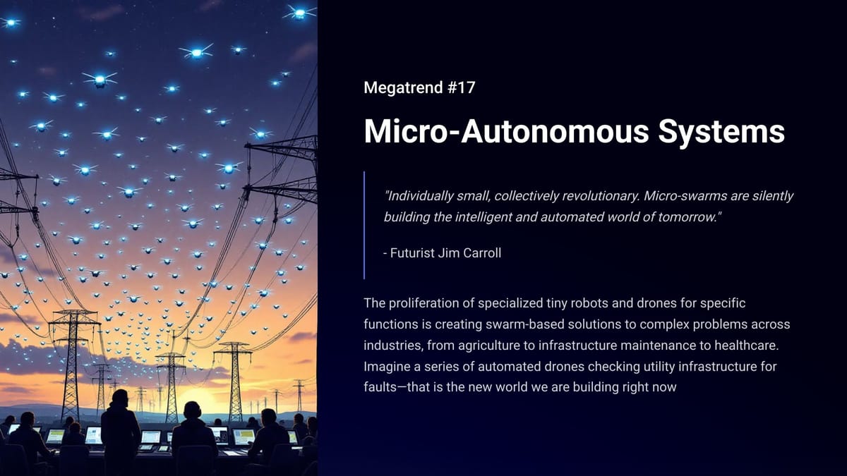 Megatrend #17 — Micro-Autonomous Systems