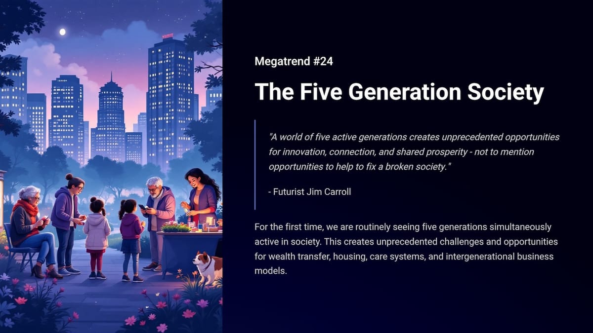 Megatrend #24 - The Five-Generation Society