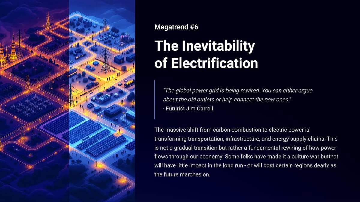 Megatrend #6 - The Inevitability of Electrification
