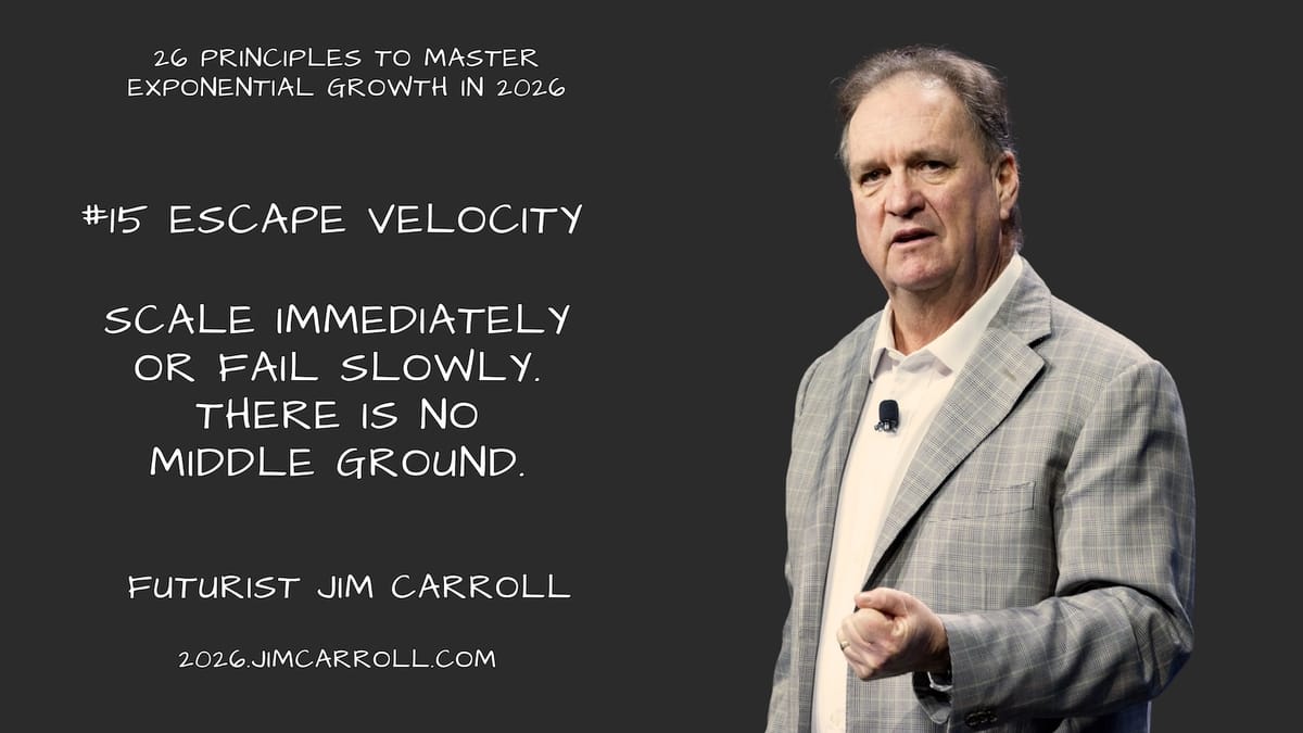 26 Principles for 2026: #15: Escape Velocity