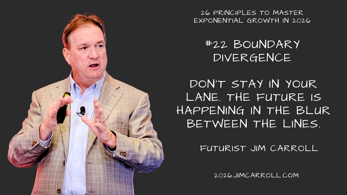 26 Principles for 2026 - #22 Boundary Divergence