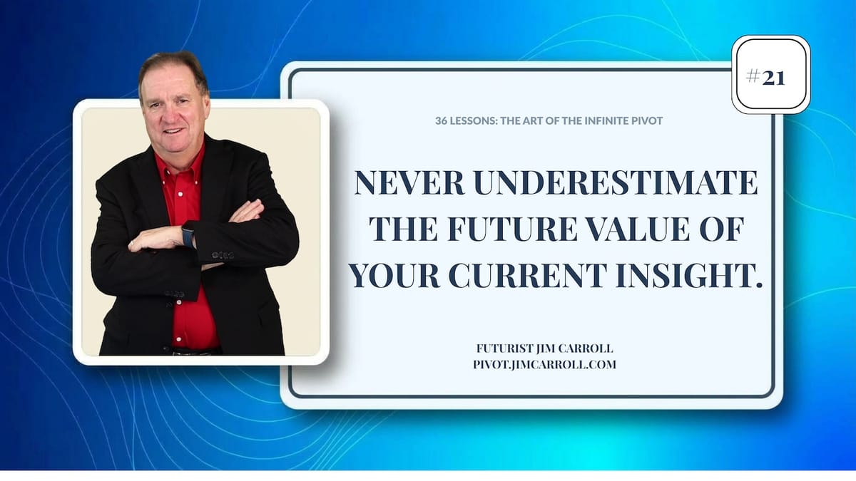 The Art of the Infinite Pivot #21 - The Value of Niche Expertise