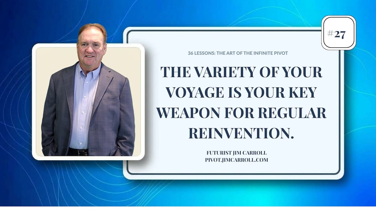 The Art of the Infinite Pivot #27 - Regular Reinvention