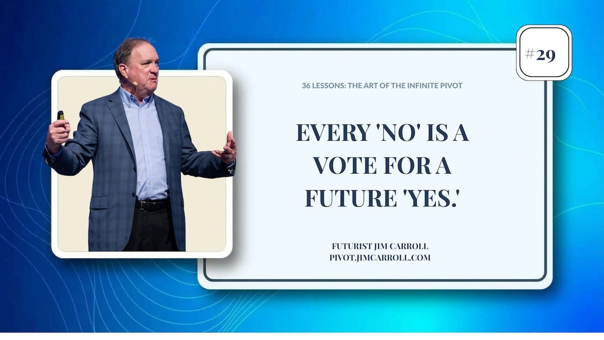 Art of the Infinite Pivot - #29 Saying "NO"