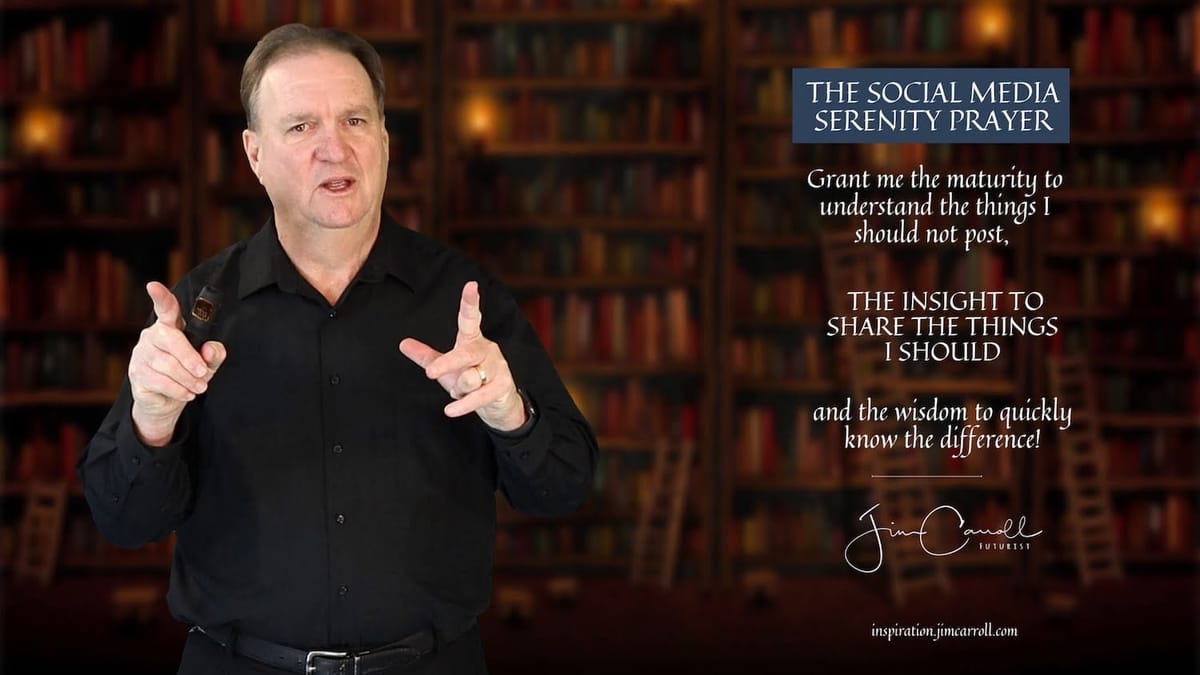 Tuesday Unfiltered: The Serenity Prayer, Tariff Rage, and Knowing When Not to Post