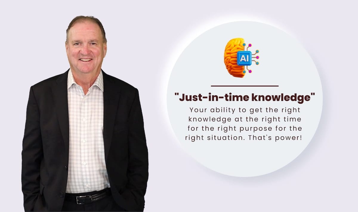 'Just-in-time knowledge'